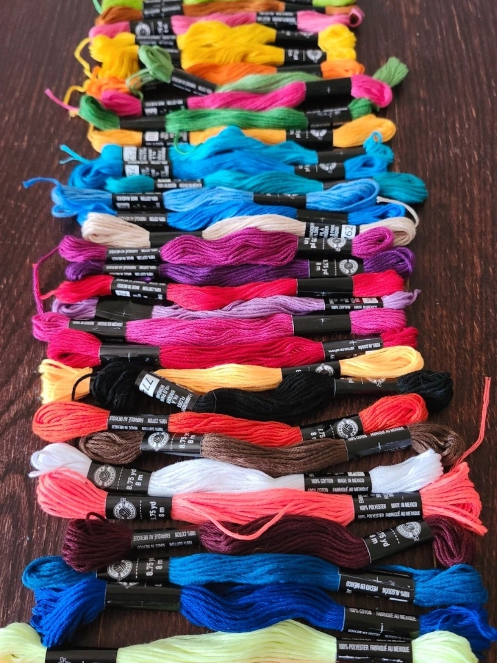 40 Assorted Embroidery Floss Multi-Color Pack - Premium Craft Threads